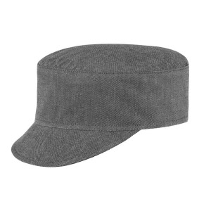 Czapka kucharska z daszkiem GREY MIX