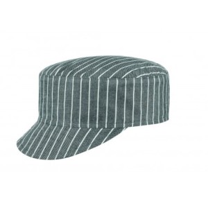 Czapka kucharska z daszkiem NEW GREY STRIPE