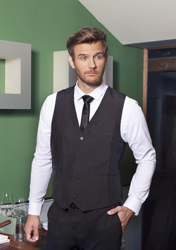 Męska czarna kamizelka BASIC Rozmiar S