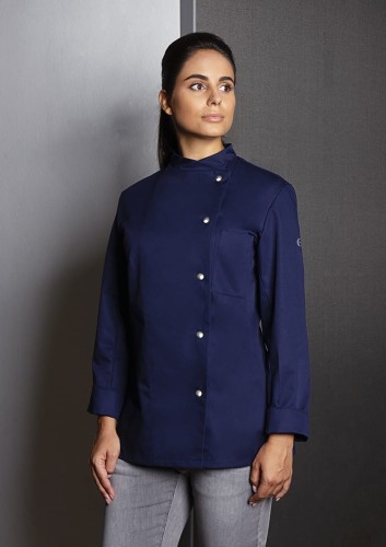 Damska bluza kucharska LARISSA niebieska Rozmiar 34