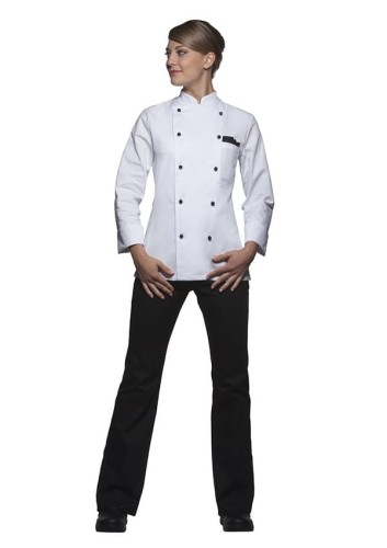 Damska bluza kucharska AGATHE biała Rozmiar 34