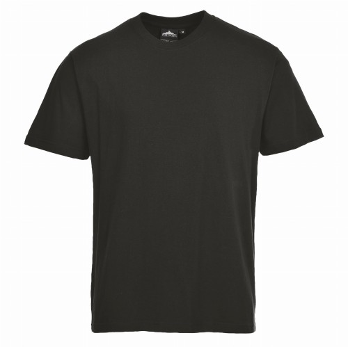T-shirt premium, czarny, krótki rękaw.