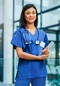 Tunika medyczna damska ESSENTIAL niebieska