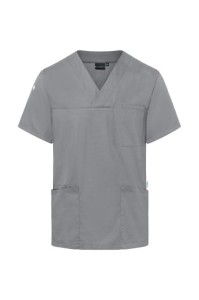 Męska wsuwana tunika medyczna ESSENTIAL szara
