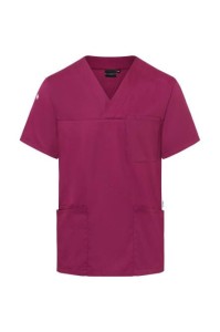 Męska wsuwana tunika medyczna ESSENTIAL fuksja