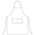 Fartuch kucharski długi GRAPHIC - 2 szt.