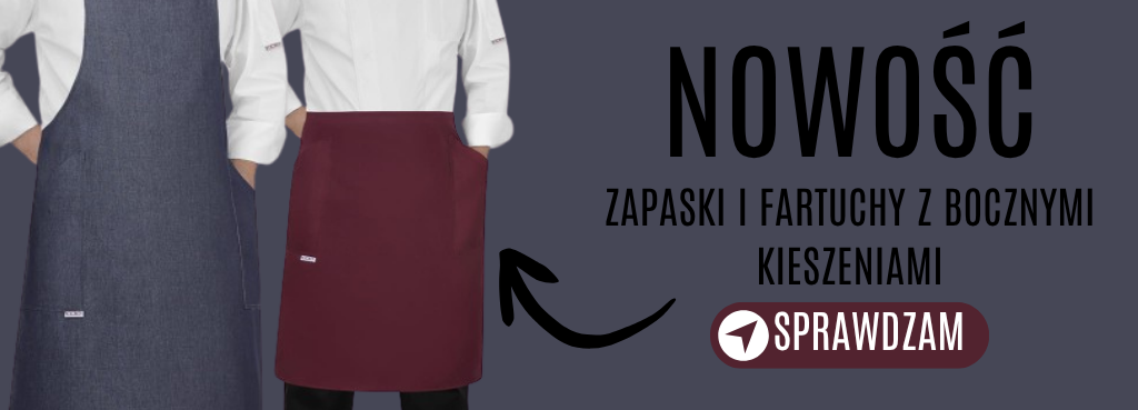 Fartuchy z bocznymi kieszeniami